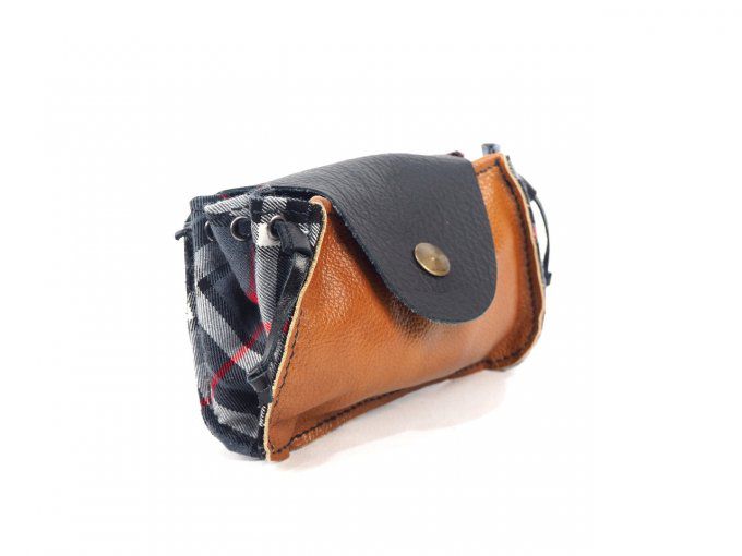 Pocket Belt Brown Plaid